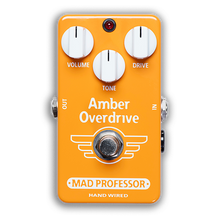 Load image into Gallery viewer, Mad Professor Hand Wired Amber Overdrive guitar effect pedal
