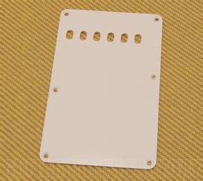 Fender Genuine Parts White Backplate Stratocaster 1 Ply