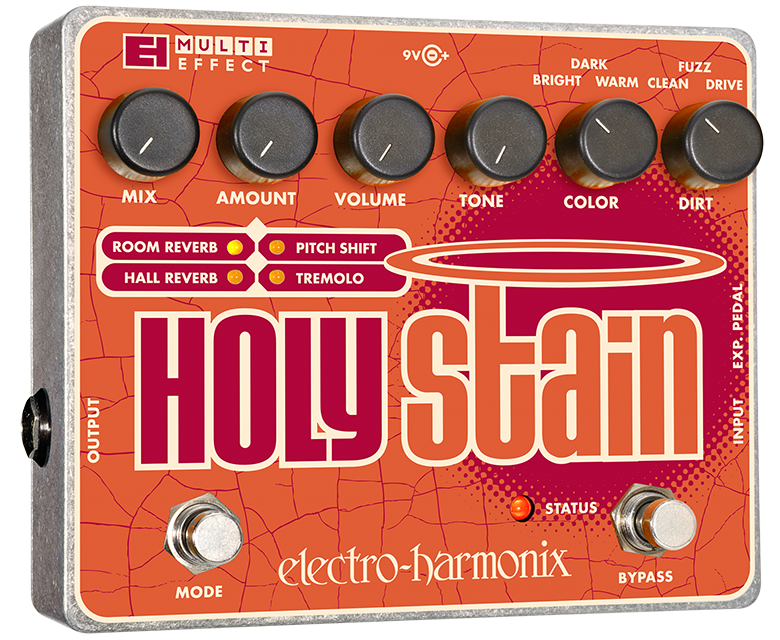 electro harmonix tremolo pedal Electro-Harmonix Holy Stain Distortion / Reverb / Pitch / Tremolo Mult – Al  Bien's West Chester Music Store