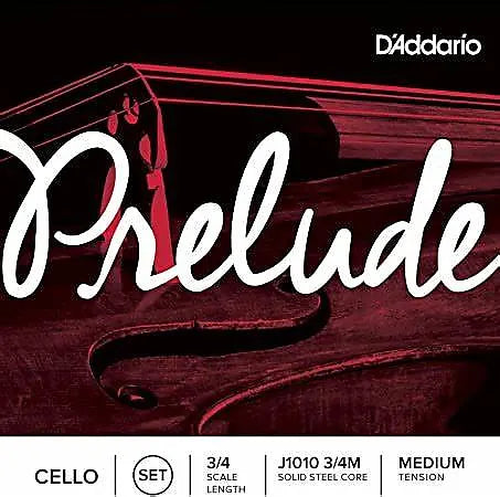 D'Addario J1010 3/4M Prelude 3/4 Cello Strings - Medium