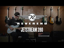 Load and play video in Gallery viewer, Reverend Jetstream 390 Chronic Blue Roasted Maple Wilkinson Tremolo new
