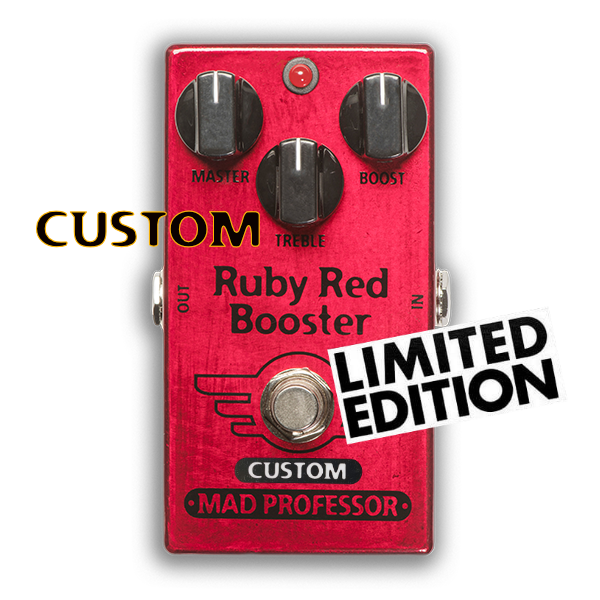 Mad Professor Custom Ruby Red Rooster with Nashville Hot Mids Solo Boost mod Limited Edition