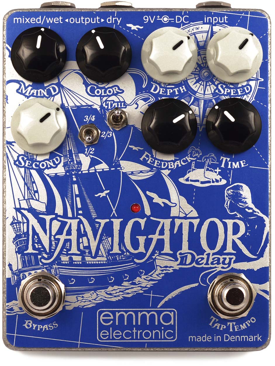 EMMA Electronic ND-1 Navigator Hybrid Delay guitar effect pedal