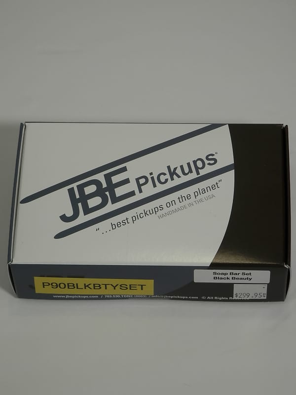Joe Barden Engineering (JBE Pickups) P90 Black Beauty Soapbar Set