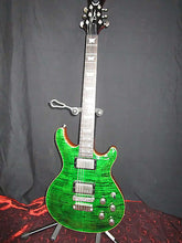 Load image into Gallery viewer, Dean USA Icon Translucent Emerald Green Flame Top with hardshell case
