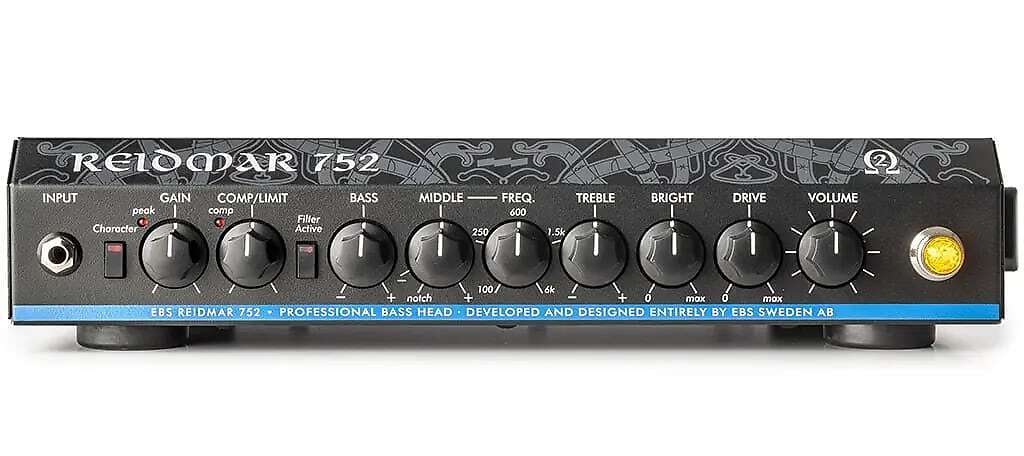 EBS Reidmar 752 RD752 750 watt 2 ohm Light Weight Bass Amplifier Head